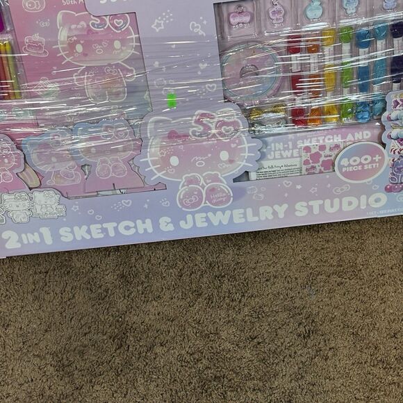 Hello Kitty 50th Anniversary 2 In 1 Sketch & Jewelry Studio NWT - Picture 4 of 16